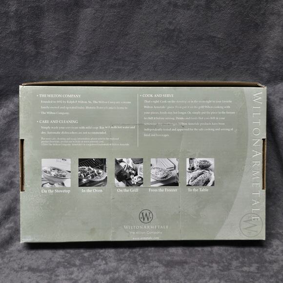 Wilton Armetale Our Daily Bread Cook Chill Grill & Serve Ware Dish Tray Plate - Picture 4 of 9